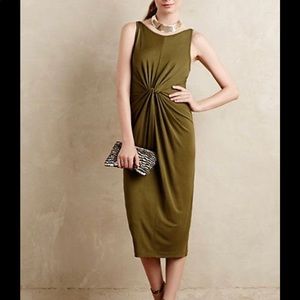 Anthropologie- HD in Paris- Caprera Dress-Olive Green- size S